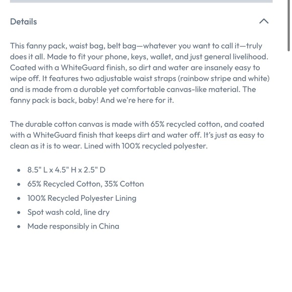 Marine layer Fanny pack - Picture 7 of 13